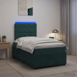Led kastivoodiga madrats peaga tumeroheline 120 x 190 cm samet