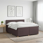 Vedruvoodi madratsiga peaga tume pruun 200 x 200 cm kangas