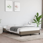Voodiraam ilma madratsita taupe 120x200 cm kangas