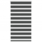 Triibuline ruloo must 75x150 cm kanga laius 70,9 cm pol&uuml;ester