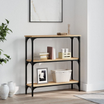 Konsoollaud sonoma tamm 75 x 22,5 x 75 cm t&ouml;&ouml;deldud puit