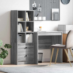 Laud koos hoiuruumiga sahtliga 2 pcs hall sonoma tehispuit