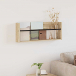 Ajakirja riiul riiuliga sonoma tamm 80 x 12 x 30 cm tehispuit