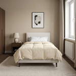 Suvised teki rapistatud cream 135 x 220 cm mikrokiud