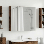 Vannitoa peeglikapp vana puit 80 x 14.5 x 70 cm tehispuit