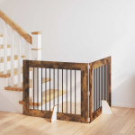 Koerav&auml;rav koos aluspuudega 2 pcs suitsutatud tamm 100 x 80 cm