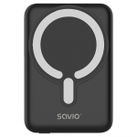 Savio POWERBANK BA-12 10000 mAh, black, magnetic