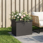 Led-valgustusega lillekast must 40 x 60 x 40 cm teras