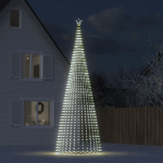 Led j&otilde;ulupuu, 1544 ledi, k&uuml;lm valge, 500 cm