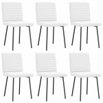 S&ouml;&ouml;gitoolid 6 tk, valge, kunstnahk