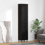 K&otilde;rgushein sahtliga must tamm 34,5 x 34 x 180 cm tehispuit