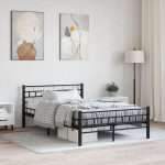 Voodiraam must, teras, 140 x 200 cm