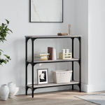 Konsoollaud, hall sonoma tamm, 75x22,5x75 cm, tehispuit