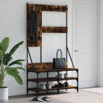 Riidenagi koos kingariiuliga suitsutatud tamm 100 x 40 x 184 cm