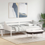 P&auml;evavoodi ilma madratsita, valge, 90 x 200 cm, m&auml;nnipuit