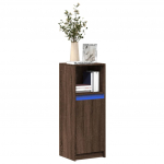 Puhvetkapp led-tulega, pruun tamm, 38x34x100 cm, tehispuit