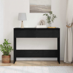 Konsoollaud sahtliga must tamm 100 x 35 x 76,5 cm tehispuit
