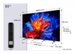 TV Set|TCL|85 "|4K Ultra HD|3840 x 2160 pixels|Flat|16:9|QLED|85P89K