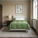 Talve tek rapistatud roheline 135 x 200 cm mikrokiud