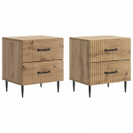 &Ouml;&ouml;lambi kapp 2 pcs artisan tamm 43 x 34,5 x 47,5 cm tehispuit