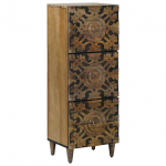 K&otilde;rge laud riiuliga pruun 40 x 33,5 x 110 cm tugev mango puu