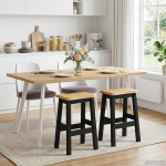 Vidaxl k&otilde;rge baaritool ekai 2 pcs must 40 x 29 x 63 cm