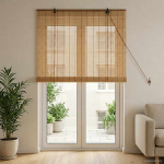 Rulookardin pruun 90 x 220 cm bambus