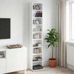 Cd kapp valge 33 x 23,5 x 175 cm tehispuit