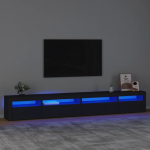 Telerialus led-tuledega, must, 270x35x40 cm