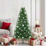 J&otilde;ulupuu koos 150 led-iga koos alusega roheline 150 cm pe
