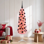 Kitsas kunstj&otilde;ulupuu j&otilde;ulukuuliga 120 cm 150 led-i soe valge