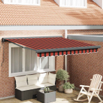 K&auml;igukohandatav varikatus oranž ja pruun 300 x 250 cm