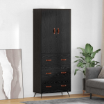 K&otilde;rgushein sahtliga must tamm 69,5 x 34 x 180 cm tehispuit