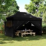 Kokkupandav pop-up peotelk 4 k&uuml;lgseinaga, must