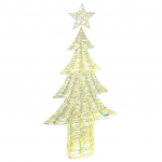 J&otilde;ulupuu koos 240 led-iga soe valge 180 cm pet