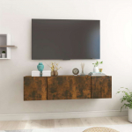 Seina telerikapid 2 tk, suitsutatud tamm 60 x 30 x 30 cm