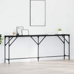 Konsoollaud must tamm 200 x 29 x 75 cm