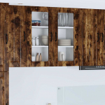 K&ouml;&ouml;gikapp riiuliga suitsetatud tamm 80 x 31 x 80 cm tehispuit