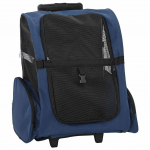 Lemmikloomak&auml;ru 3-&uuml;hes disain, sinine, 48 x 32 x (57-106) cm, oxford-kangas
