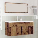 Vannitoa kapp sahtliga vana puit 100 x 38,5 x 46 cm tehispuit