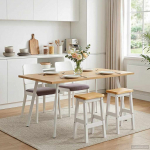 Vidaxl k&otilde;rge baaritool ekai 2 pcs valge 40 x 29 x 63 cm