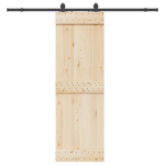 Liugukse tarvikute komplekt 213 cm terasest, must
