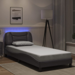 Voodiraam led-iga ilma madratsita hvar, hall, 90 x 200 cm