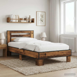 Peatsiga voodiraam vana puit 80 x 200 cm tehispuit