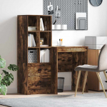 Laud koos hoiuruumiga sahtliga 2 pcs suitsetatud tamm tehispuit