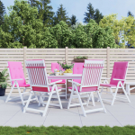 K&otilde;rge seljatoega toolipadjad 6 tk, roosa, kangas