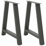S&ouml;&ouml;gilaua jalad, a-kujulised, 2 tk, antratsiithall, 80 x (72&ndash;73) cm, teras