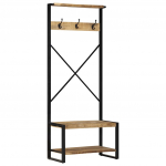 Riidenagi 80x40x190 cm t&auml;ispuidust mango