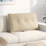 Seljatugi padi cream 80 x 50 cm mikrofiber kangas