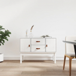 Puhvetkapp, valge, 110 x 40 x 78 cm, m&auml;nnipuit